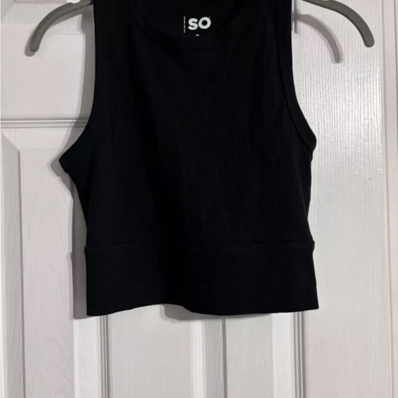 Juniors SO Waffle Cropped Tank Bundle - Blue - Black - Small - EUC and BNWT - Picture 5 of 7